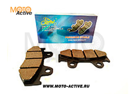 Колодки тормозные (диск) Honda LEAD AF48 (желтые) "YONGLI PRO"