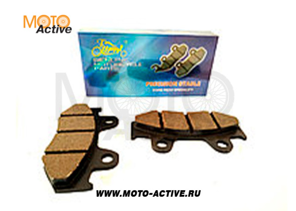 Колодки тормозные (диск) Honda LEAD AF48 (желтые) "YONGLI PRO"