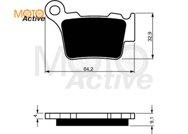 Тормозные колодки GOLD FREN K5 191