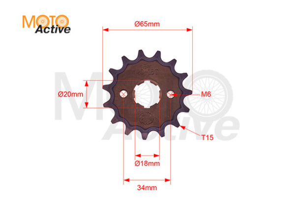 Звезда ведущая 420-15T d-20 SM-PARTS