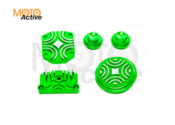 Крышки головки YX125см3 (компл.) CNC зеленые