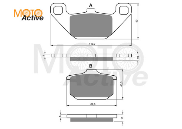 Тормозные колодки GOLD FREN Sintered S3 037 (FA 085)