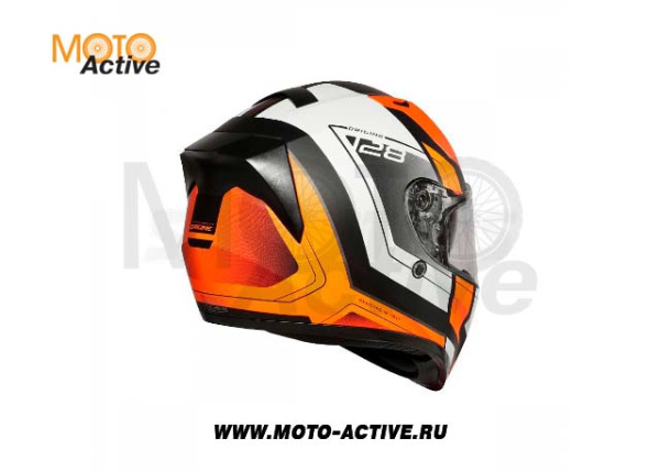 Шлем (интеграл) Origine STRADA Advanced Hi-Vis, оранжевый/черный матовый