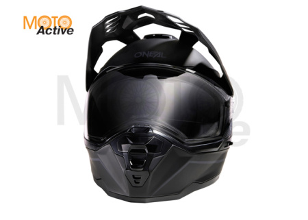 Шлем кроссовый со стеклом O'NEAL D-SRS Solid V24, черный