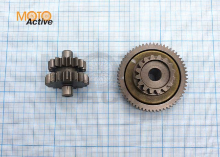 Шестерня большая двойная редуктора стартера 174MN-3 (CBS300) ZS