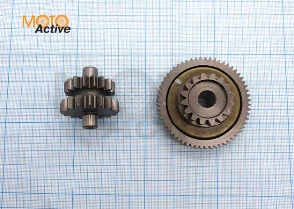 Шестерня большая двойная редуктора стартера 174MN-3 (CBS300) ZS