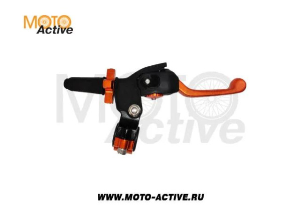Рычаг сцепления в сборе GR1 складной оранжевый CNC