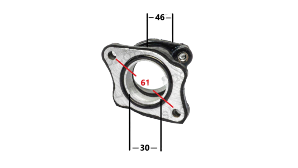 Впускной коллектор карбюратора двиг.166FMM (CGN250-загнутый)