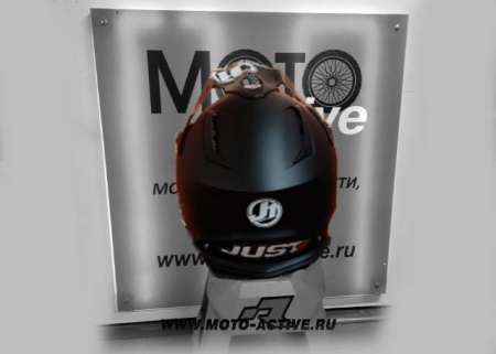 Шлем (кроссовый) JUST1 J38 SOLID, черный матовый