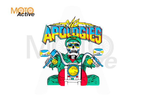 Наклейка декор SKULL (11x12см) (#0494)