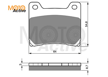 Тормозные колодки GOLD FREN Sintered S3 015