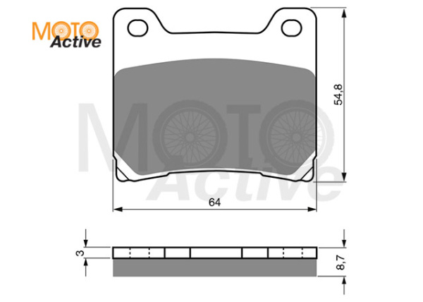 Тормозные колодки GOLD FREN Sintered S3 015