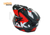 Шлем (мотард) Ataki JK802 Rampage, красный/серый матовый