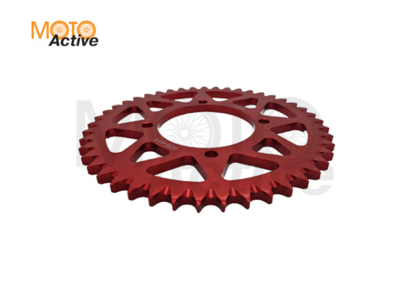 Венец, звезда ведомая (428H-45) X-TECH PIT BIKE 125-190 4х90х76 алюминиевая с самоочисткой