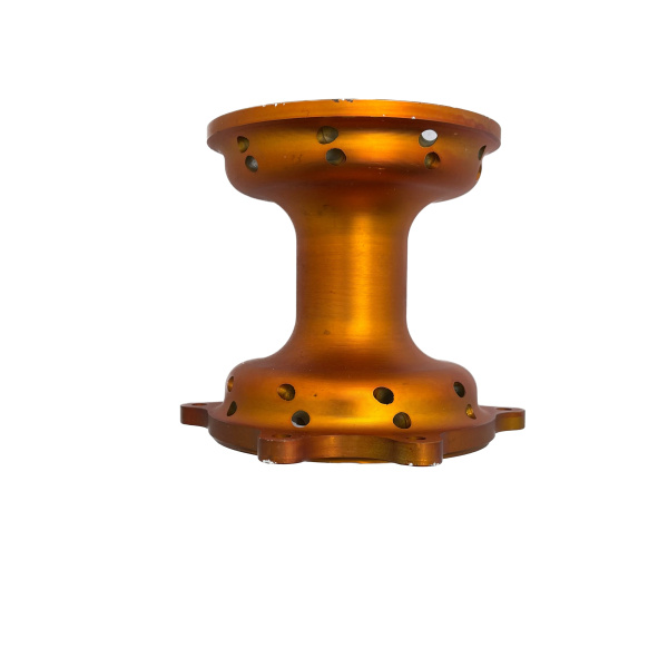 Ступица передняя CNC (R21" d=15mm) оранжевая X-TECH