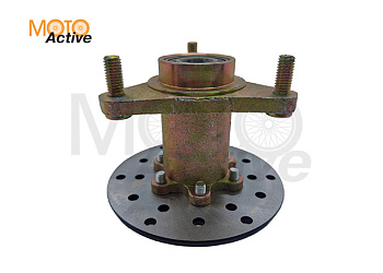 Ступица переднего колеса ATV 110/125 (в сборе, 3x79mm,  тормозной диск)