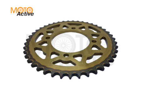 Звезда ведомая 428H-43 сталь, закаленные зубья PIT BIKE 125-190 4x92x76