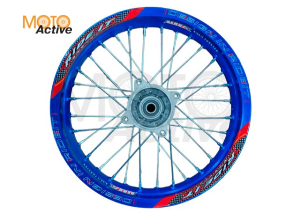 Обод задний 14" (1,85-R14 d=15mm) алюминий/синий