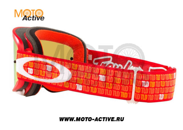 Очки для мотокросса OAKLEY O-Frame 2.0 PRO MX TLD Monogram оранжевые/красная iridium