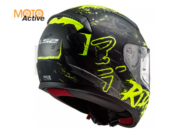 Мотошлем LS2 FF353 Rapid Naughty, черно-желтый матовый