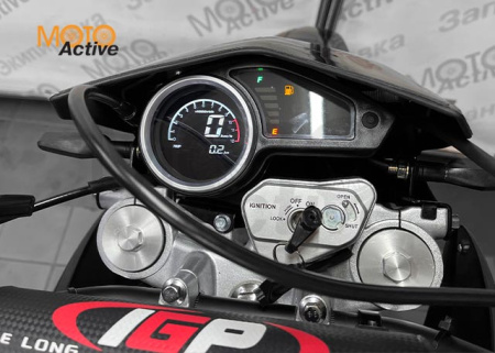 Мотоцикл REGULMOTO TE (Tour Enduro) PR, 6 скоростей (черный/зеленый)