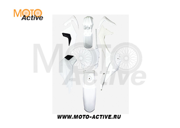 Пластик (полный компл.) #1 125cc (BSE тип) белый