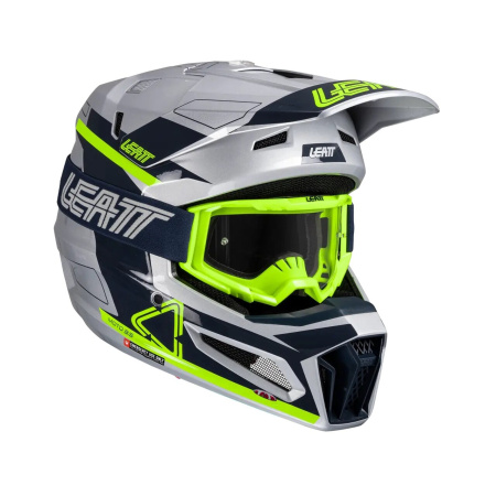 Кроссовый шлем с очками Leatt Moto 3.5 Steel