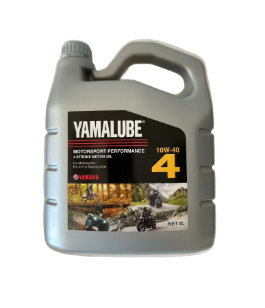 Масло моторное для мотоциклов, квадроциклов и скутеров Yamalube 10W-40 Semi-Synthetic (4 л.)