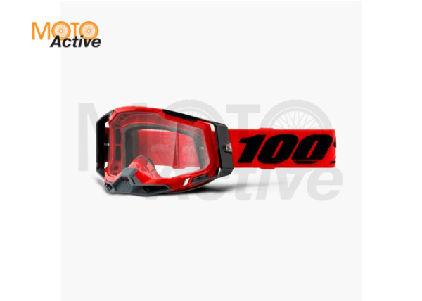 Очки 100% Racecraft 2 Goggle Red / Clear Lens