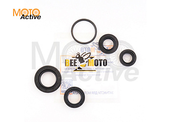Набор сальников 24х40х7, 17х30х6, 34х39х3, 15,5х25.5х7, 20x31x7 Honda DIO AF34E (5шт) "BEEZMOTO"