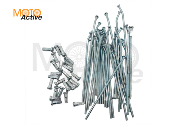 Спицы KAYO 12" компл 32 шт. (106/111 мм) задний диск белые