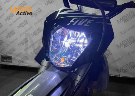 Питбайк Regulmoto FIVE EA 17/14 (полуавтомат КПП) серый-черный