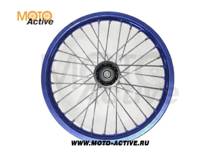 Диск 17"х1,6 передний диск. торм. аллюминий KAYO синий