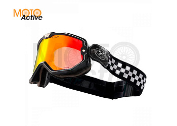 Очки для мотокросса ORIGINE FLORENCE черный/белый оранжевая линза