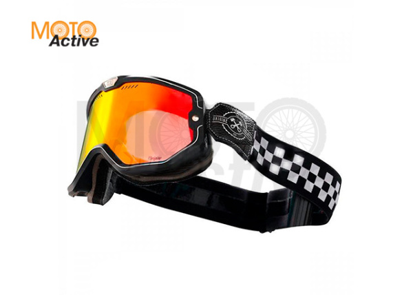 Очки для мотокросса ORIGINE FLORENCE черный/белый оранжевая линза