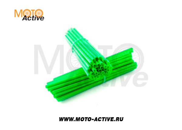 Накладки Spoke Skins на спицы для колес 21/19, 21/18 (компл. 76шт) зеленый