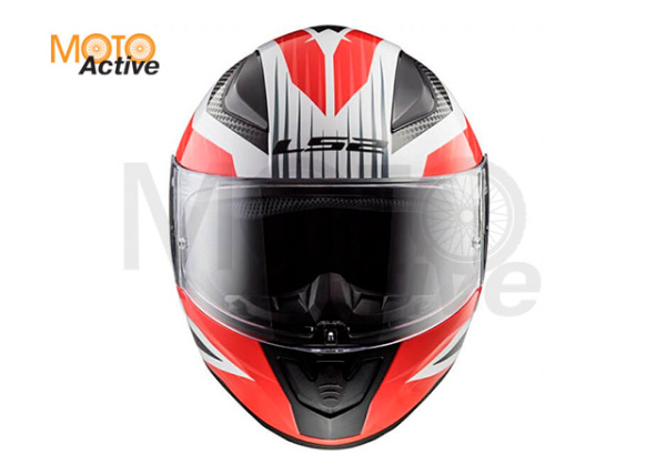 Мотошлем LS2 FF353 Rapid II Grid (бело-красный)