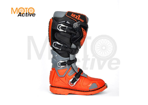 Мотоботы TIGER MX 1 Pro черный/оранжевый