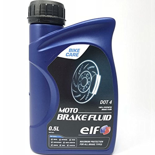 Тормозная жидкость ELF/MOTO BRAKE FLUID DOT 4., 0,5 л.
