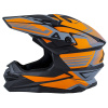 Шлем кроссовый ATAKI JK801A Legacy (оранжевый/серый матовый)