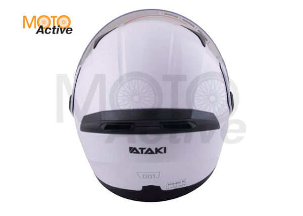 Шлем (модуляр) Ataki JK902 Solid, белый глянцевый