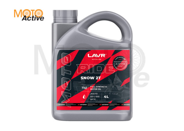 LAVR MOTO Моторное масло RIDE SNOW 2Т FD, 4 л