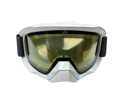 Очки снегоходные с двойной линзой AiM (PRO) 186-103 White Glossy
