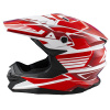 Шлем кроссовый ATAKI JK801A Legacy (красный/белый глянцевый)
