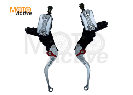 Машинки тормозные (ГТЦ) универсальные (комплект, радиальные, тюнинг) (mod:1, серебро) "RIDE IT"