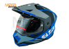Шлем мотард Ataki JK802 Splash (синий/серый матовый, L)