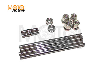 Шпильки цилиндра глушителя (компл. 6шт. с гайками) Suzuki TW