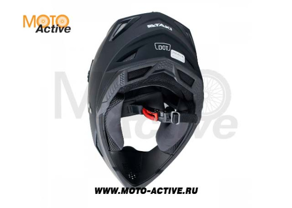 Шлем (кроссовый) Ataki JK801 Solid, черный матовый