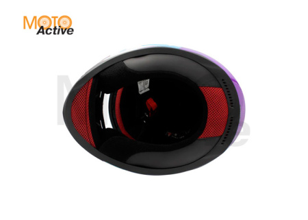 Мотошлем LS2 FF353 Rapid Chos, бело-фиолетовый