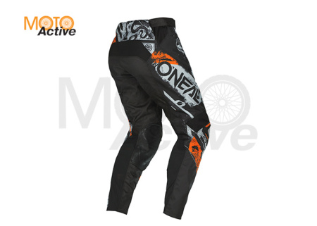 Штаны кросс-эндуро O'NEAL Mayhem Scarz V.22, черные-оранжевые
